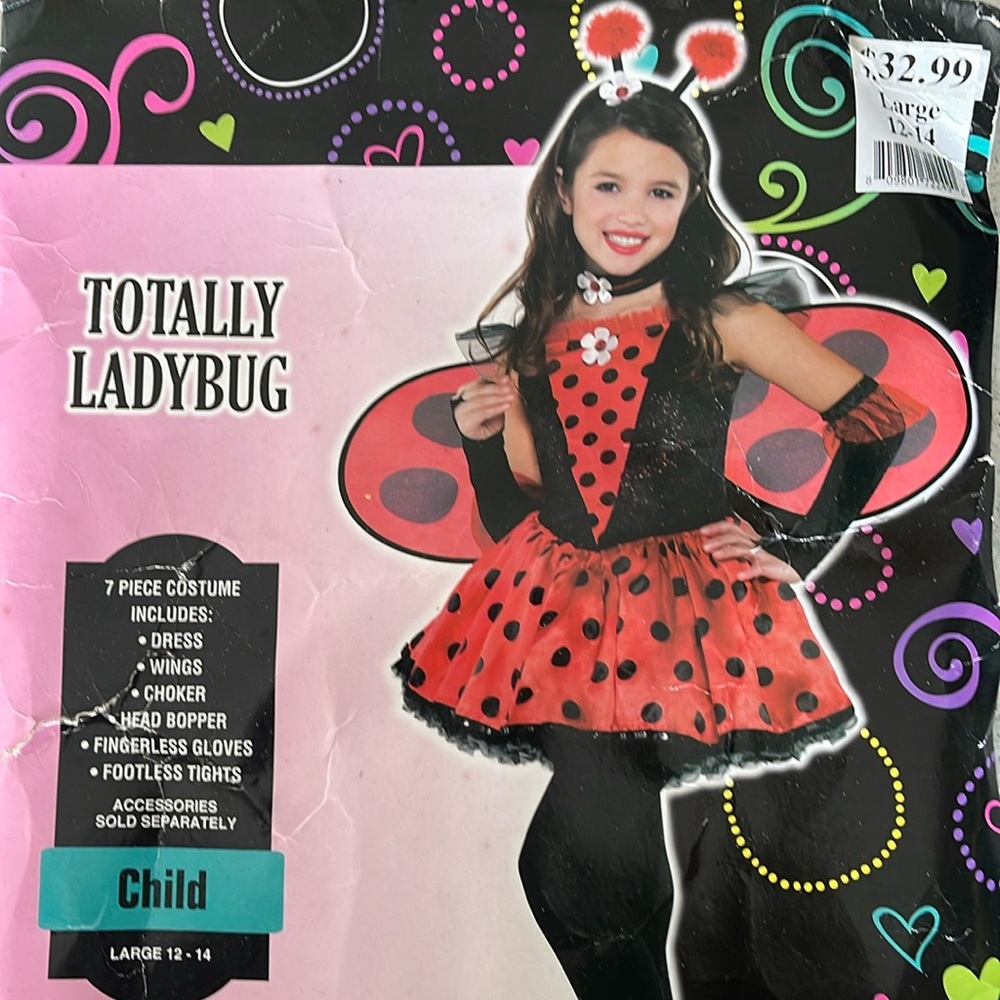 Totally Ladybug Children’s Costume! New!